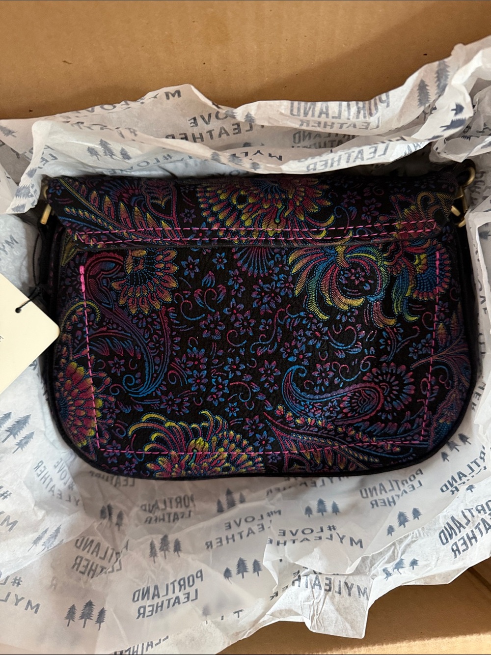 Portland Leather Large Monaco Crossbody in Carnival - Limited Edition - Picture 3 of 4